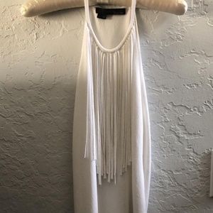 Fringe Tank by 360 SWEATER Italian Yarn